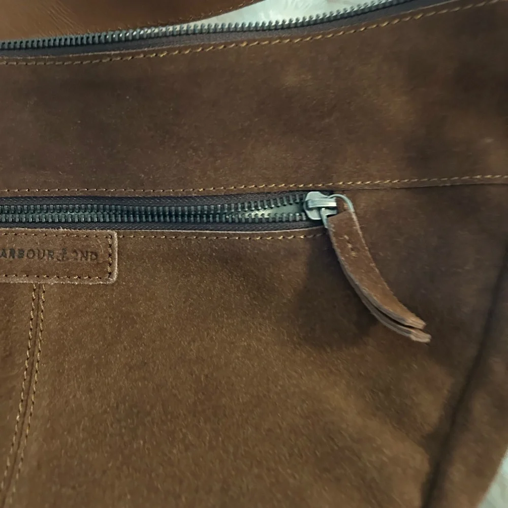 Brown Suede Crossbody Bag - Picture 5 of 12
